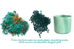 the ocean collection round 18cm pacific green